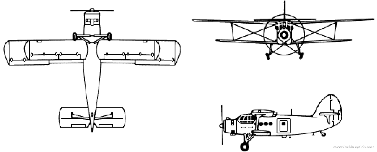 Чертеж самолета ан2